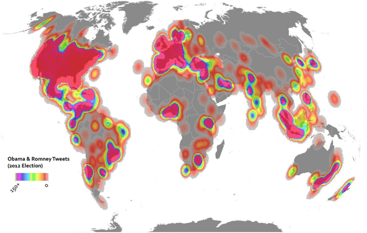 Rainbow Heat Map for 2012 Election