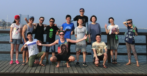 Team photo on the dock!