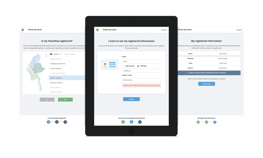 Myanmar elections software